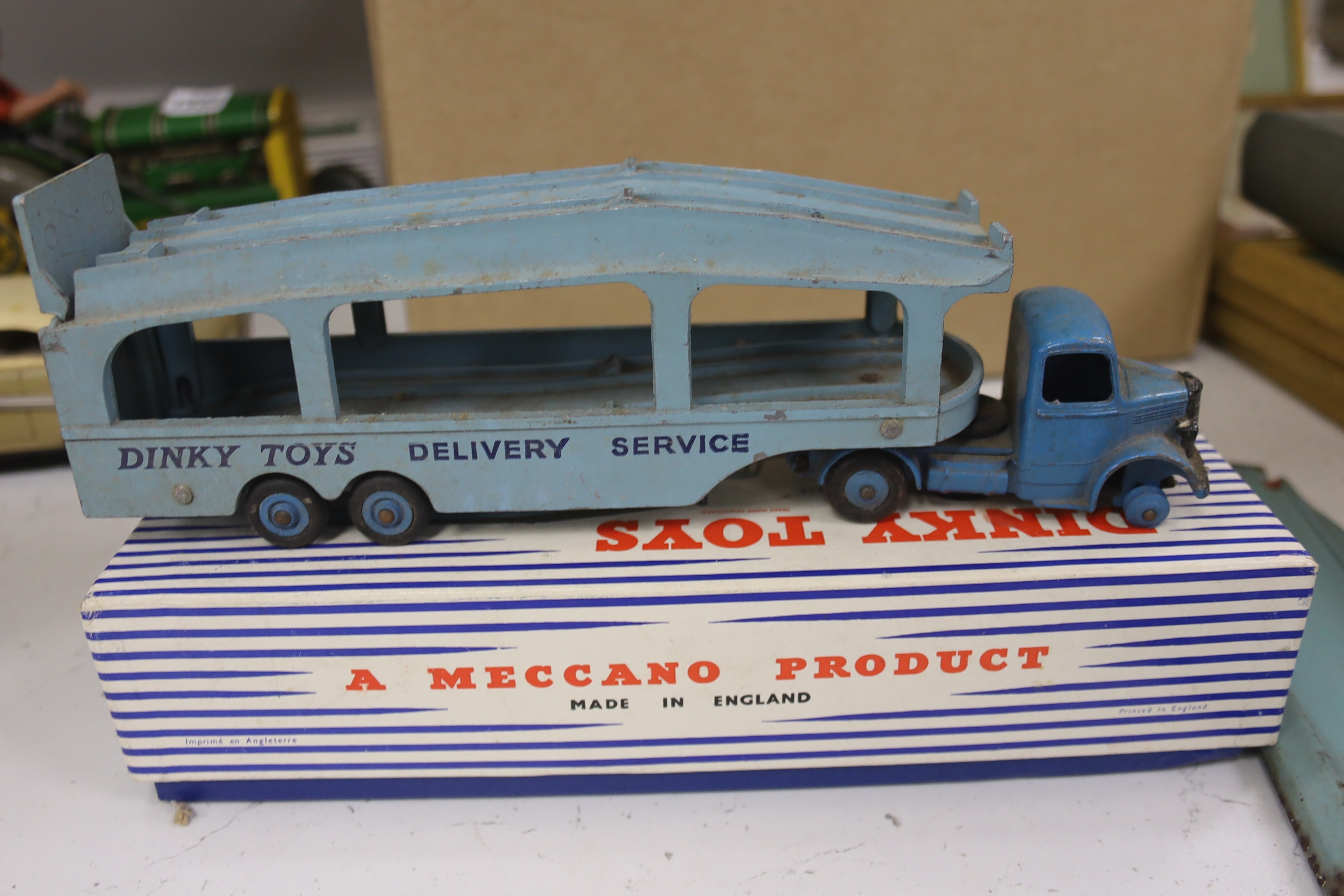 Mixed post war hollow cast and die cast toys and dinky toys